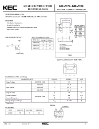 Datasheet KRA558E manufacturer KEC